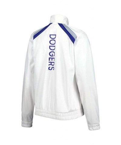 Women's White Los Angeles Dodgers Red Flag Full-Zip Track Jacket White $45.89 Jackets