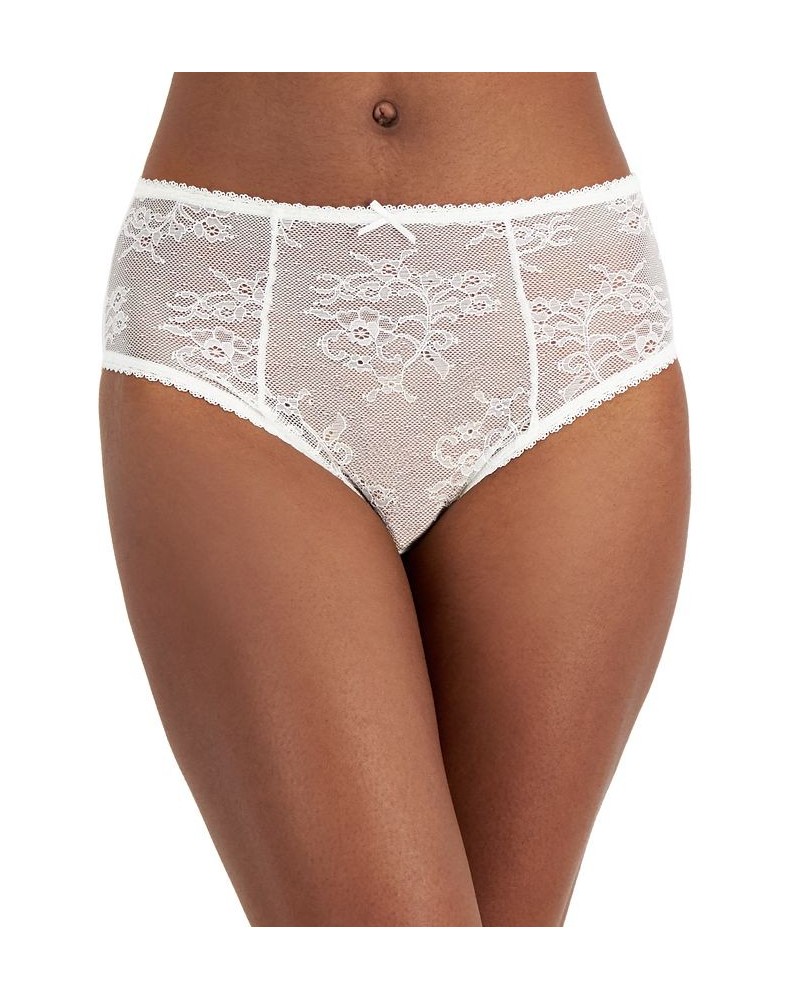 Women's Cheeky Lace Brief Underwear Washed White $10.34 Panty