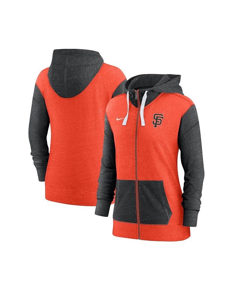 Women's Orange San Francisco Giants Full-Zip Hoodie Orange $40.50 Sweatshirts