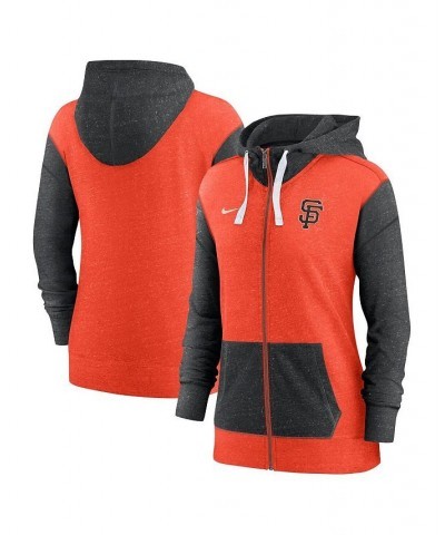 Women's Orange San Francisco Giants Full-Zip Hoodie Orange $40.50 Sweatshirts