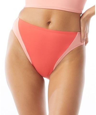 Women's Bandeau-Style Cropped Tie-Back Bikini Top & High-Leg Bottoms Watermelon $40.00 Swimsuits