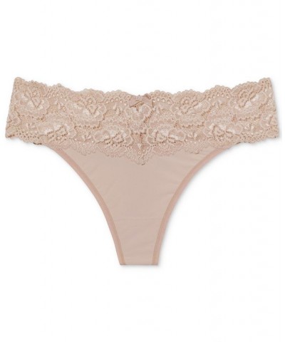 Women's Goddess Thong Underwear 371213 White $13.80 Panty