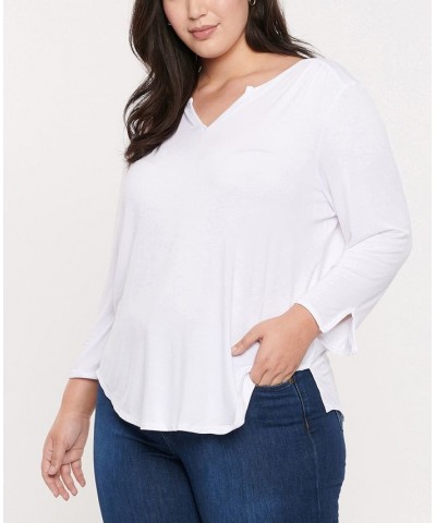 Plus Size Perfect T-shirt Optic White $30.17 Tops