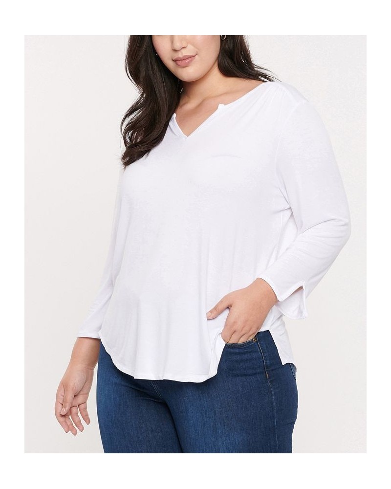 Plus Size Perfect T-shirt Optic White $30.17 Tops