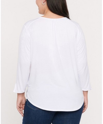 Plus Size Perfect T-shirt Optic White $30.17 Tops