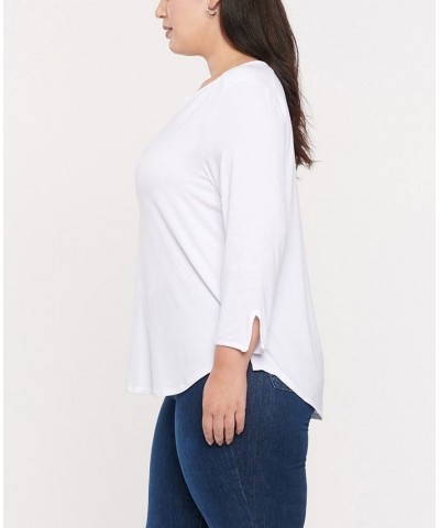 Plus Size Perfect T-shirt Optic White $30.17 Tops