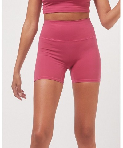 Hybrid Short High Waist 4" for Women Pink $34.68 Shorts