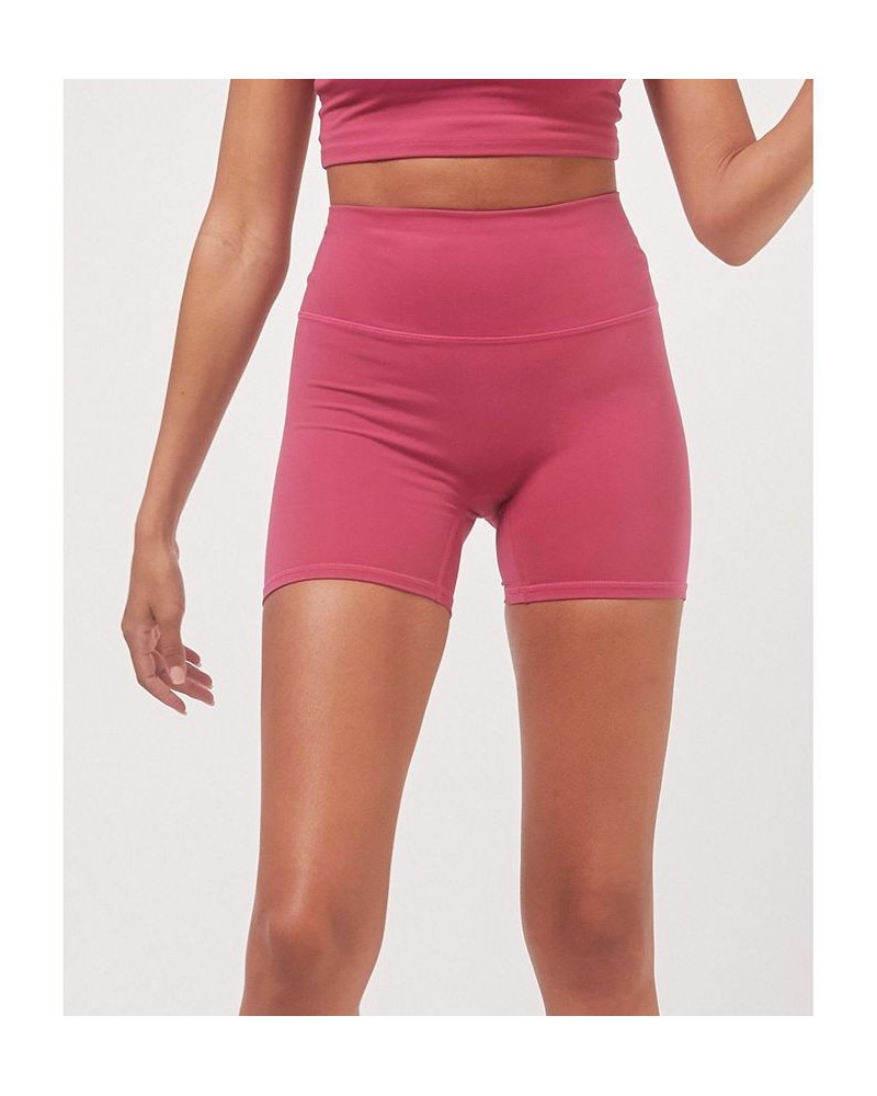 Hybrid Short High Waist 4" for Women Pink $34.68 Shorts