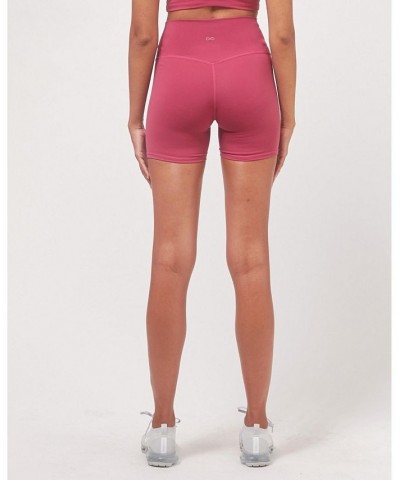 Hybrid Short High Waist 4" for Women Pink $34.68 Shorts