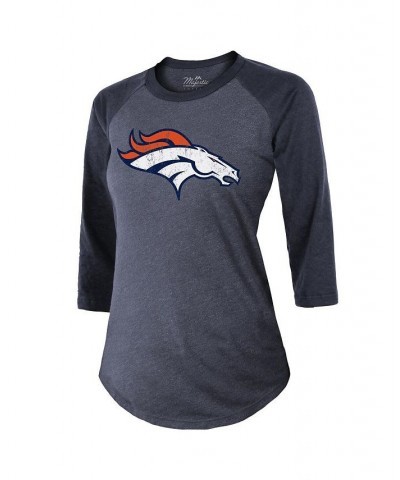 Women's Threads Russell Wilson Navy Denver Broncos Name & Number Raglan 3/4 Sleeve T-shirt Navy $30.00 Tops