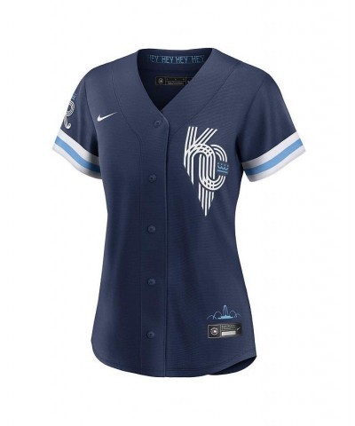 Women's Andrew Benintendi Navy Kansas City Royals 2022 City Connect Replica Player Jersey Navy $76.50 Jersey