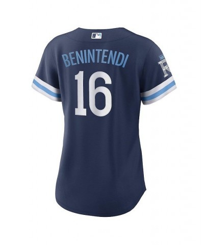 Women's Andrew Benintendi Navy Kansas City Royals 2022 City Connect Replica Player Jersey Navy $76.50 Jersey