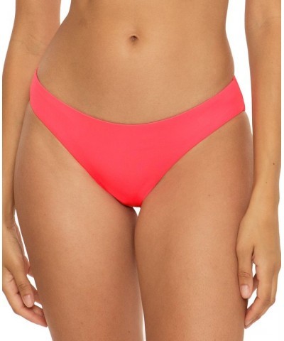 Women's Color Code Ring Bikini Top & Hipster Bottoms Pink $43.12 Swimsuits