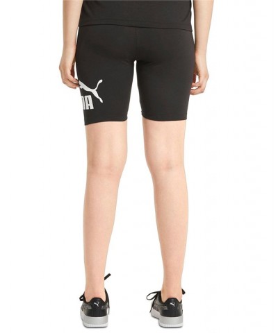 Women's Essential 7" Logo Graphic Bike Shorts Black $14.66 Shorts