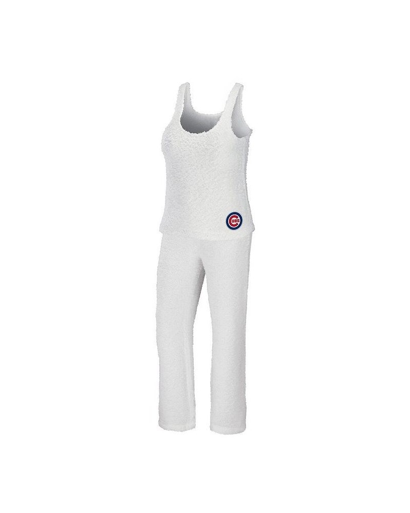 Women's Cream Chicago Cubs Cozy Lounge Tank Top and Pants Set Cream $36.90 Pajama