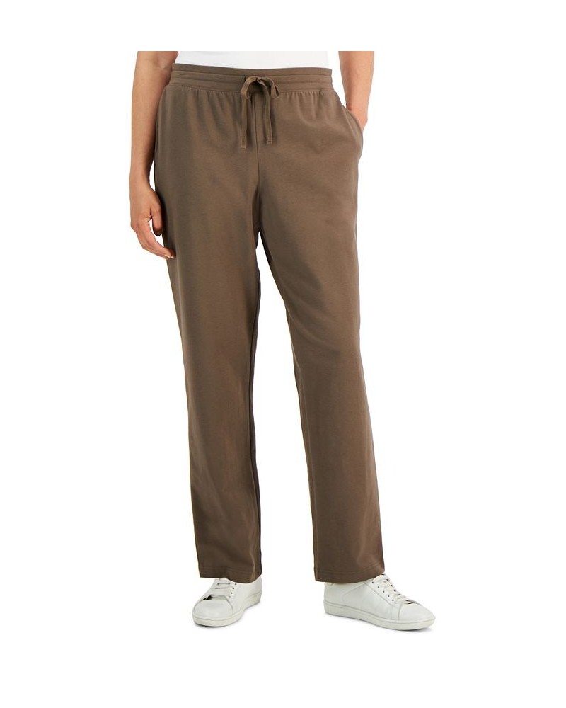 Petite Short Active Drawstring Pant Brown Clay $10.58 Pants