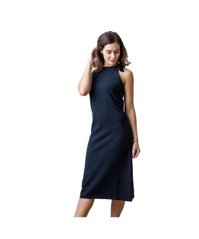 Womens' Halter Tie Sweater Dress Black $27.47 Dresses