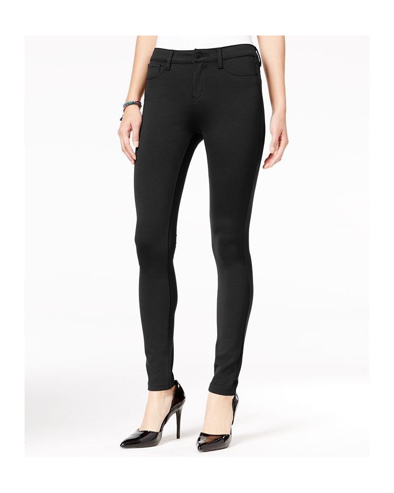 Juniors' Skinny Ponte Pants Black $13.44 Pants