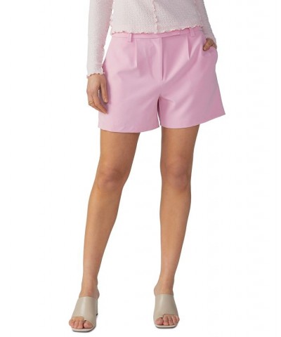 Women's Halle High-Rise Relaxed-Fit Shorts Pink $41.58 Shorts