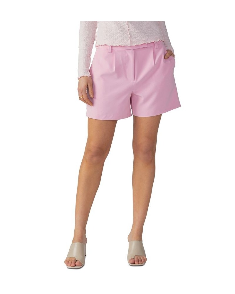 Women's Halle High-Rise Relaxed-Fit Shorts Pink $41.58 Shorts