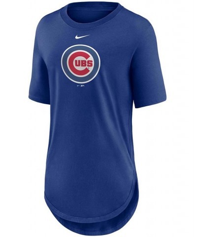 Women's Royal Chicago Cubs Mascot Outline Weekend Tri-Blend T-shirt Royal $23.84 Tops