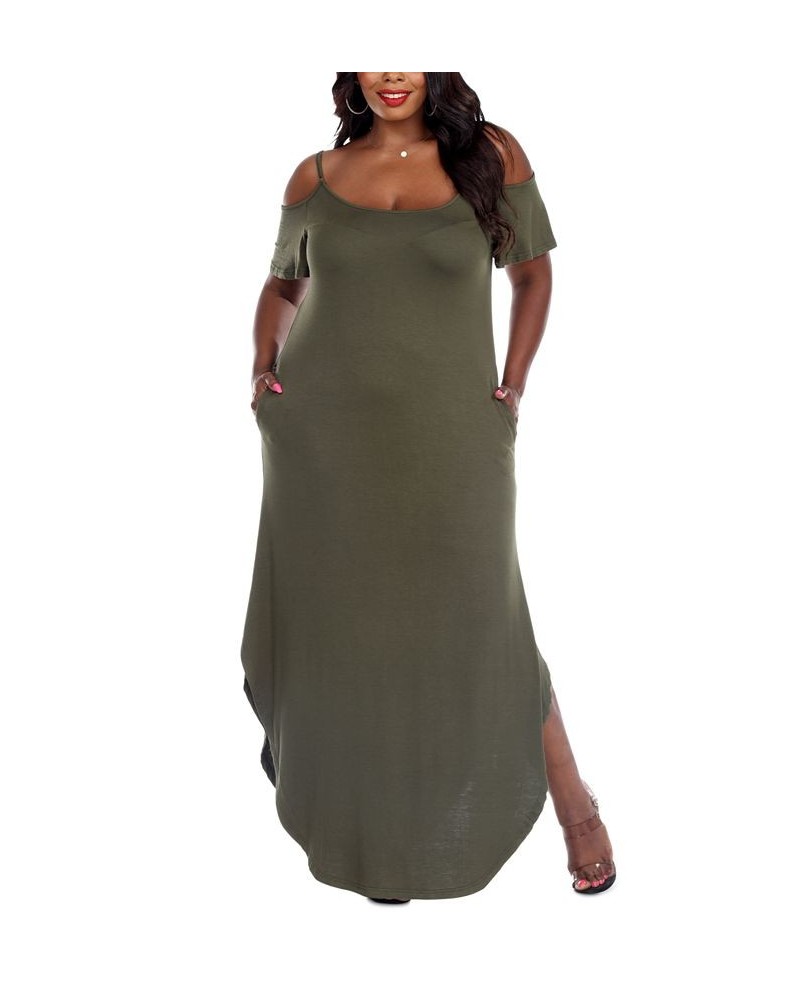 Plus Size Lexi Maxi Dress Olive $38.16 Dresses