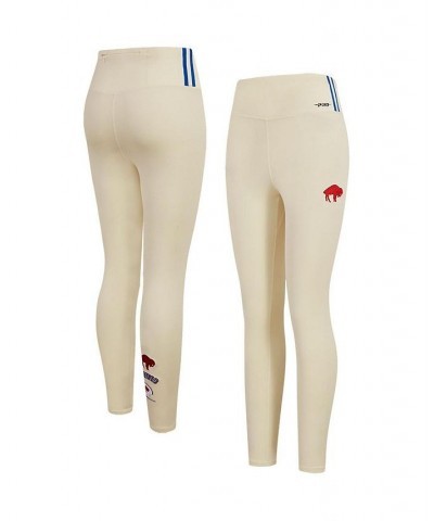 Women's Cream Buffalo Bills Retro Classic Jersey Leggings Cream $29.14 Pants