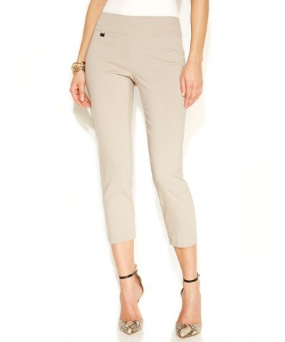 Women's Essential Pull-On Capri with Tummy-Control Concealed Blue $16.80 Pants