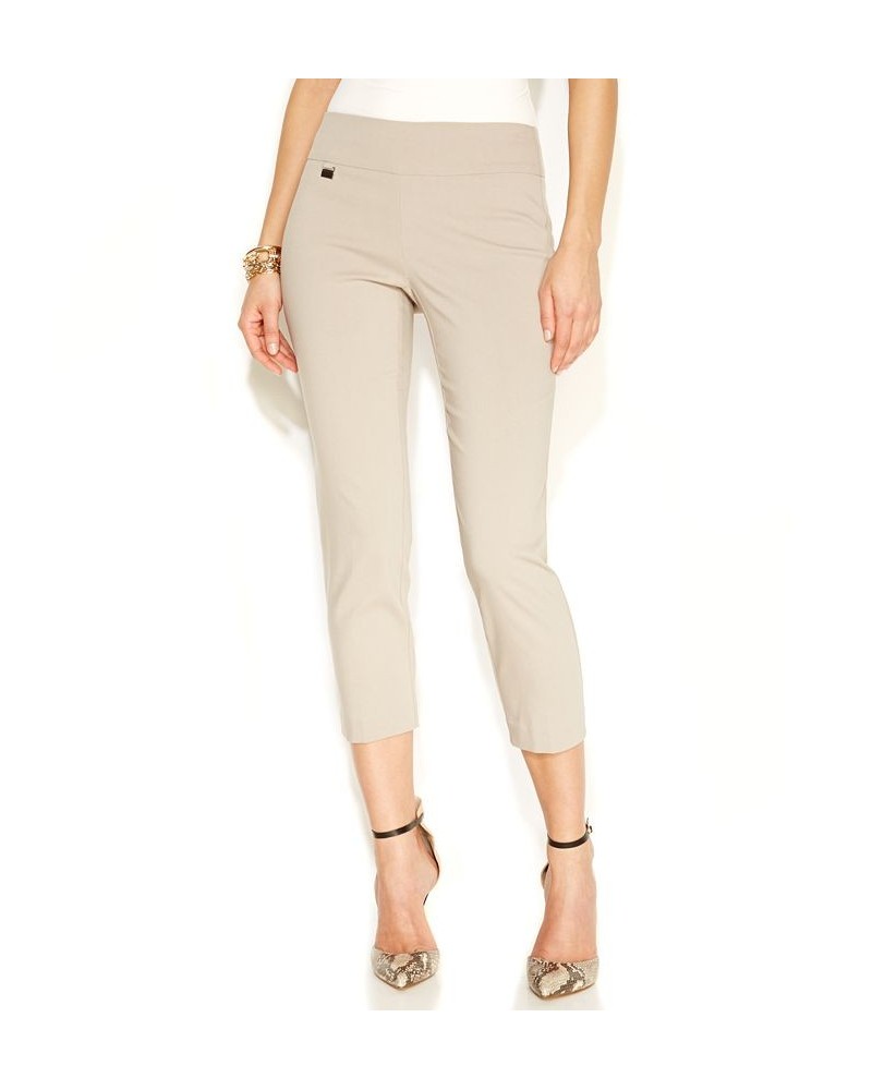 Women's Essential Pull-On Capri with Tummy-Control Concealed Blue $16.80 Pants