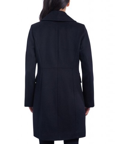 Women's Single-Breasted Walker Coat Black $66.60 Coats