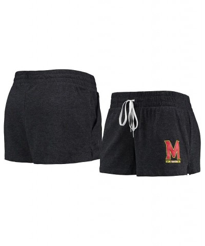 Women's Black Maryland Terrapins Performance Cotton Shorts Black $21.50 Shorts