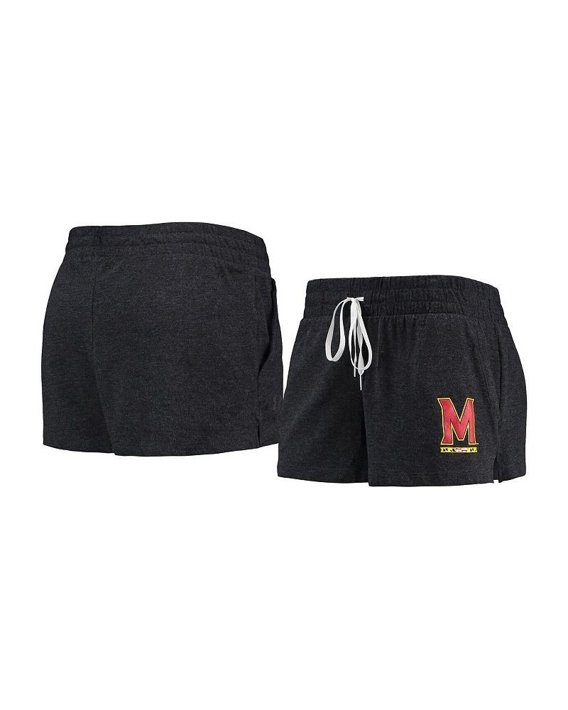 Women's Black Maryland Terrapins Performance Cotton Shorts Black $21.50 Shorts