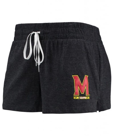 Women's Black Maryland Terrapins Performance Cotton Shorts Black $21.50 Shorts