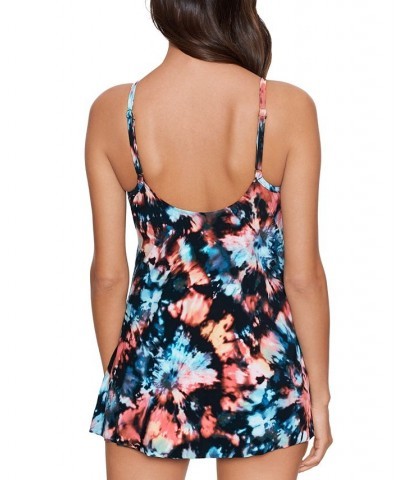 Women's Printed Willow V-Neck Swim Dress Baha Beach $64.60 Swimsuits