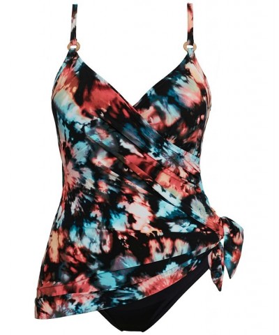 Women's Printed Willow V-Neck Swim Dress Baha Beach $64.60 Swimsuits