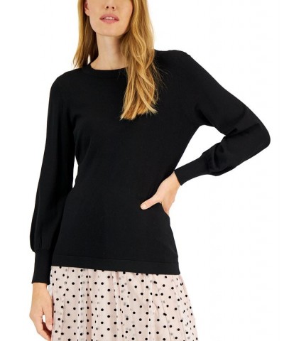 Women's Long-Sleeve Open-Back Sweater Anne Black $20.26 Sweaters