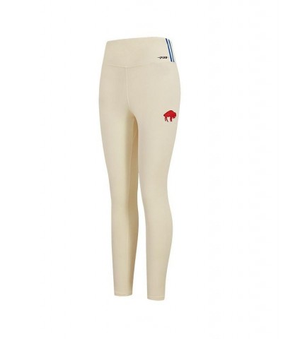 Women's Cream Buffalo Bills Retro Classic Jersey Leggings Cream $29.14 Pants