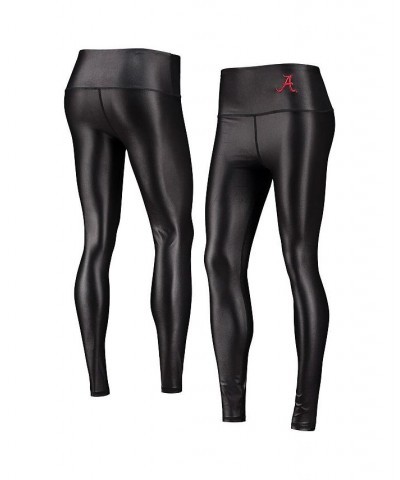 Women's Black Alabama Crimson Tide Shine Liquid Leggings Black $27.30 Pants