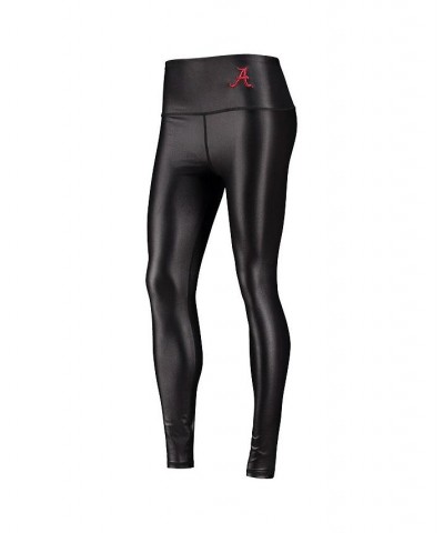 Women's Black Alabama Crimson Tide Shine Liquid Leggings Black $27.30 Pants