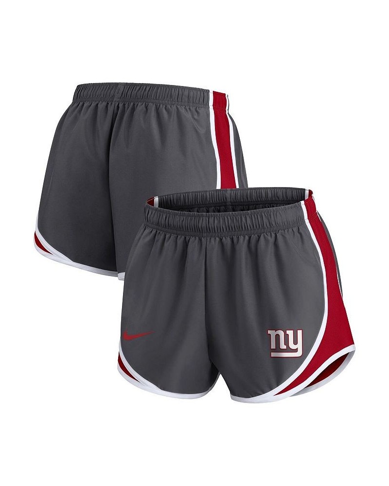 Women's Charcoal New York Giants Logo Performance Tempo Shorts Charcoal $31.89 Shorts