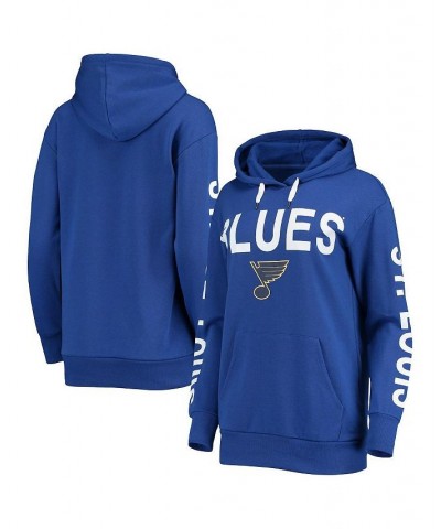 Women's Blue St. Louis Blues Extra Inning Pullover Hoodie Blue $30.80 Sweatshirts