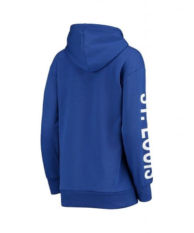 Women's Blue St. Louis Blues Extra Inning Pullover Hoodie Blue $30.80 Sweatshirts