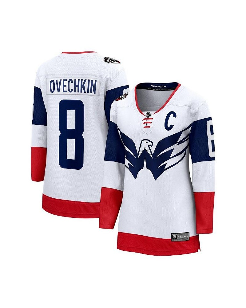 Women's Branded Alexander Ovechkin White Washington Capitals 2023 NHL Stadium Series Breakaway Player Jersey White $54.25 Jersey