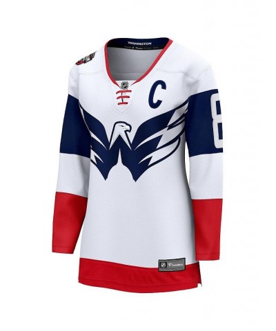 Women's Branded Alexander Ovechkin White Washington Capitals 2023 NHL Stadium Series Breakaway Player Jersey White $54.25 Jersey