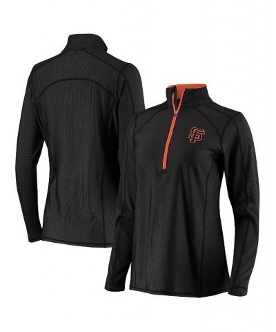 Women's Black San Francisco Giants Tempo Desert Dry Half-Zip Jacket Black $49.00 Jackets