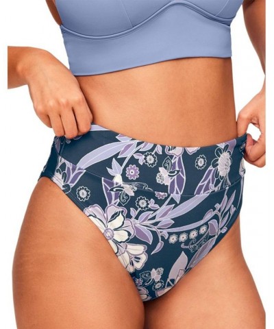 Nina Women's Swimwear Panty Bottom Blue $13.72 Swimsuits