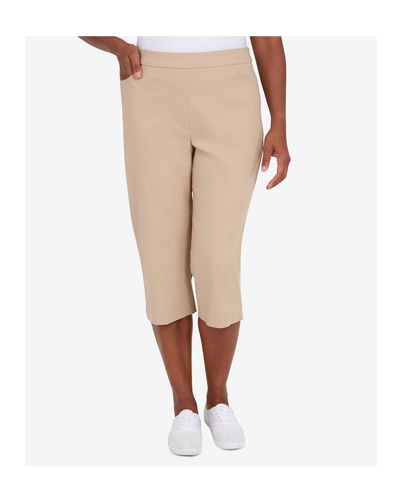 Missy Women's Classics S2 Allure Clam Digger Capri Pants Tan/Beige $27.97 Pants