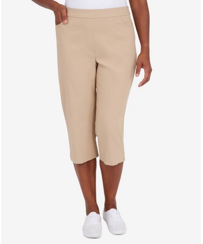 Missy Women's Classics S2 Allure Clam Digger Capri Pants Tan/Beige $27.97 Pants