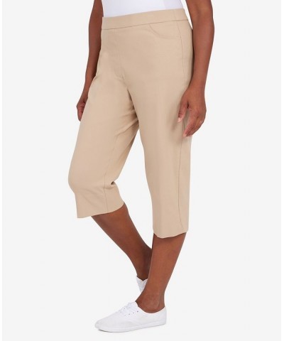 Missy Women's Classics S2 Allure Clam Digger Capri Pants Tan/Beige $27.97 Pants