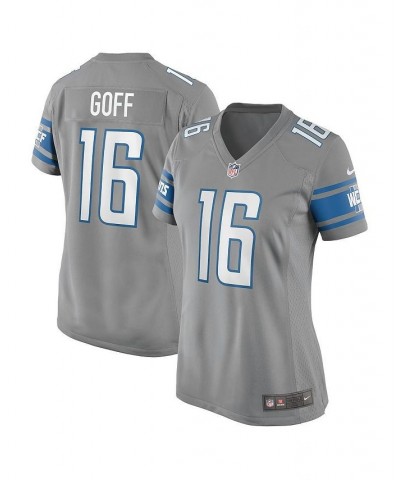 Women's Jared Goff Silver Detroit Lions Game Jersey Silver $42.00 Jersey